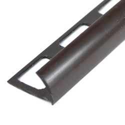 PERFIL PVC LISO CHOCOLATE 2.44 MT