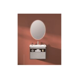 COMBO DIAMANTE, MUEBLE DE BAÑO C/ESPEJO TOUCH LUZ LED 60X50X48