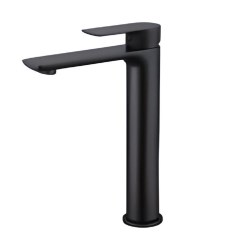 LLAVE MEZCLADORA EROS B NEGRO MATE ALTA 32CM