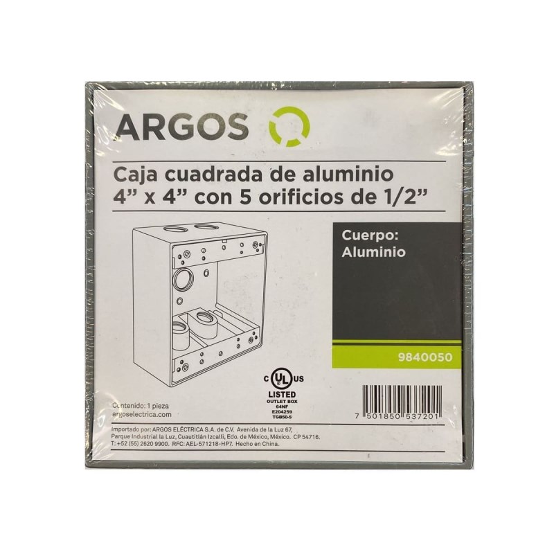 Cajas cuadradas de aluminio - Argos