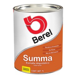 PINTURA ESM NEGRA MATE SUMMA 1L No. 674