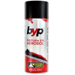 PINTURA AEROSOL COLOR NEGRO ALTA TEMPERATURA 400 MILILITROS BYP ANT