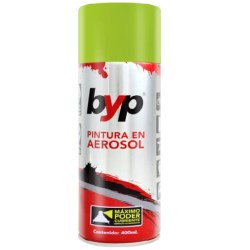 PINTURA AEROSOL COLOR VERDE FLOURESCENTE 400 MILILITROS BYP AVF