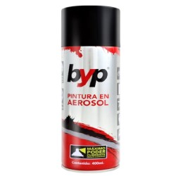 PINTURA AEROSOL COLOR NEGRO METALICO 400 MILILITROS BYP AMN