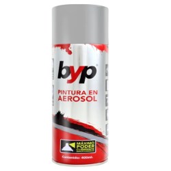 PINTURA AEROSOL COLOR ALUMINIO ALTA TEMPERATURA 400 MILILITROS BYP AAA