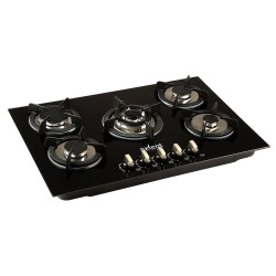 PARRILLA VIDRIO TEMPLADO 5 QUEMADORES 77X51 CENTIMETROS AXCENT JZ-BS5B