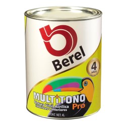 PINTURA VINILICA MULTITONO PRO BEREL COLOR BLANCA 1GAL No.4723