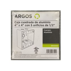 CAJA CUAD ALUM 4-1/2"X1/2" No. 9840050