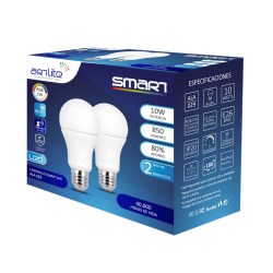 FOCOS LED SMART BLANCO Y MULTICOLOR PAQUETE CON 2 PIEZAS INNLITE ALA-029