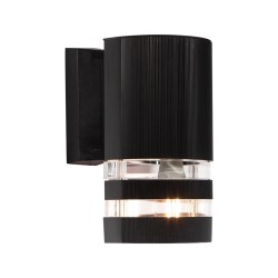 LAMPARA PARA EXTERIOR NEGRA PARA PARED LED LUMIMEXICO 22885-2