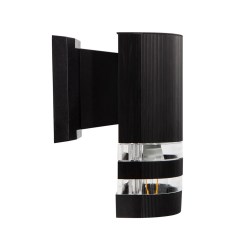 LAMPARA PARA EXTERIOR NEGRA PARA PARED LED LUMIMEXICO 22885-2