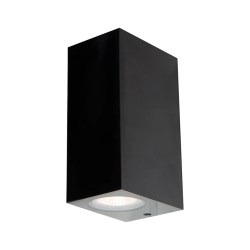 LAMPARA PARA EXTERIOR NEGRA PARA PARED LED LUMIMEXICO 32133-2