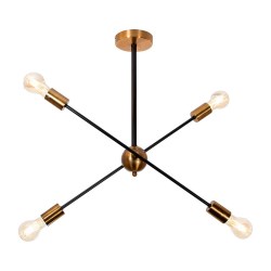 LAMPARA COLGANTE BRONCE 4 LUCES No. 22736-0