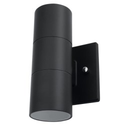 LAMPARA CILINDRO DOBLE PARA PARED No. ADE-019 NEGRO EXT