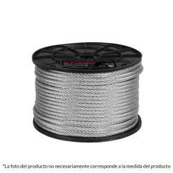 CABLE ACERADO 3/16 PULGADA 75 METROS FIERO 44206