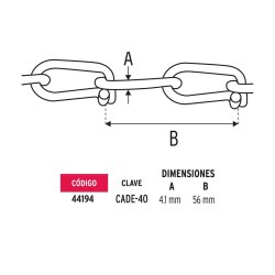 CADENA VICTOR 4.0 MM No. 44194