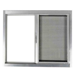 VENTANA BAS ALUM NAT 60 X 40 M B211XO