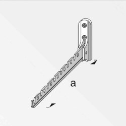 PERCHA P/ROPA 330MM ALUBRILLANTE No. 1910