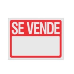 SEÑALAMIENTO "SE VENDE" 24X18