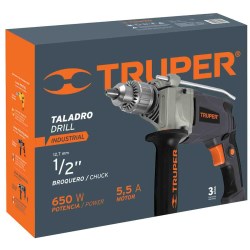 TALADRO 1/2 INDUSTRIAL 650 WATTS TRUPER 16665