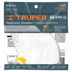 RESPIRADOR PLEGABLE PARA POLVOS Y PARTICULAS FILTRO N95 No.14427