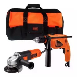 ROTOMARTILLO BLACK & DECKER 550W MAS MINI-ESMERILADORA 820W MAS BOLSA