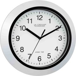 RELOJ DE PARED 10" PLATA