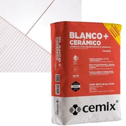 ADHESIVO BLANCO CERAMICO PLUS 20 KG CEMIX