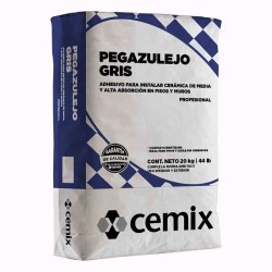 PEGAZULEJO GRIS 20KG CEMIX