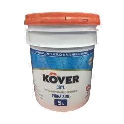 IMPERMEABILIZANTE KOVER CRYL 5 AÑOS BCO FIBRATADO 19 LT No. 4423-6