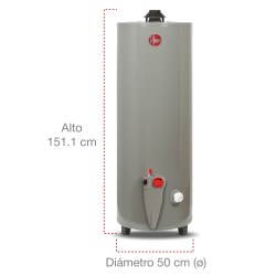 CALENTADOR DE AGUA 50 GALONES GAS NATURAL RHEEM