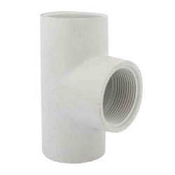 TEE PVC C/TUERCA 1-1/2" No. 35337