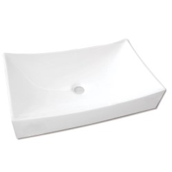 LAVABO RECTANGULAR BLANCO 65X38.5X14 CENTIMETROS CASTEL ALLOS