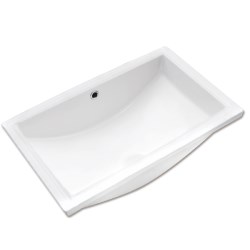 LAVABO RECTANGULAR BLANCO 55X35X19.5 CENTIMETROS CASTEL BALI