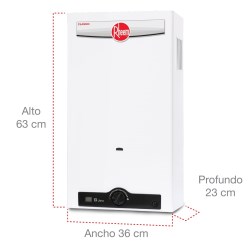 CALENTADOR DE AGUA TIPO INSTANTANEO 13 LITROS GAS LP RHEEM