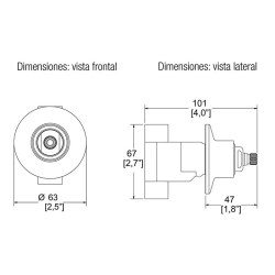 JGO ENSAMBLES PARA REGADERA EMPOTRAR INDIVIDUAL  V-II CR No.  E-61-II