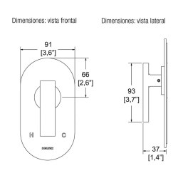 MONOMANDO REGADERA O TINA PREMIER EB  No.  E-702-EB