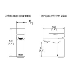 MONOMANDO LAVABO CENTURY CON CTRA REJILLA CR No.  E-928