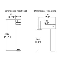 MONOMANDO LAVABO ALTO CONTRA PUSH MAXIMA CR No.  EP-933