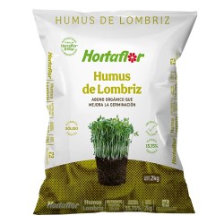 HUMUS DE LOMBRIZ 2 KG No. 024 HORTAFLOR