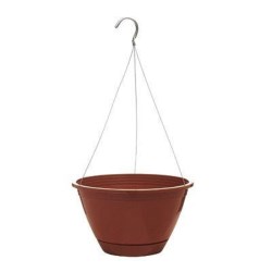 MACETA COLGANTE PLASTICO 10 " TERRACOTA No. EE1025LT