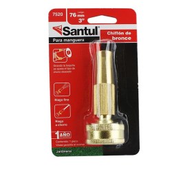 CHIFLÓN 3" DE BRONCE PARA MANGUERA DE 1/2 No. 7520 SANTUL