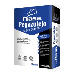 PEGAZULEJO BCO 20KG NIASA No. 3010-0096-SA20