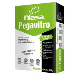 ADHESIVO P/VIDRIO BLOCK 20KG PEGAVITRO 20 KG