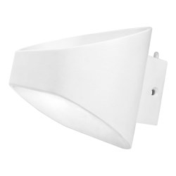 LAMPARA PARA PARED OVALO  BLANCO FRIO No. ADE-001 INT / EXT