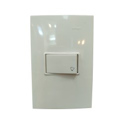 PLACA CON PULSADOR TIMBRE BLANCO No. 23150-90 LINEA S23