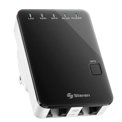 REPETIDOR Y PUNTO DE ACCESO WIFI D/PARED 300MBPS No. COM-818 STEREN