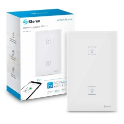 APAGADOR DOBLE  WIFI DE PARED No. SHOME-110 STEREN