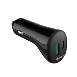 CARGADOR USB A Y USB C PARA AUTO CON PD Y QC  No. ELI-875