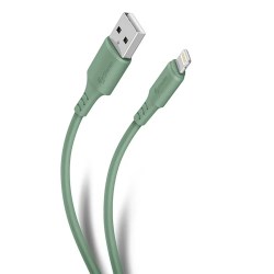 CABLE USB A LIGHTNING DE 1 M COLOR VERDE No. POD-430 STEREN